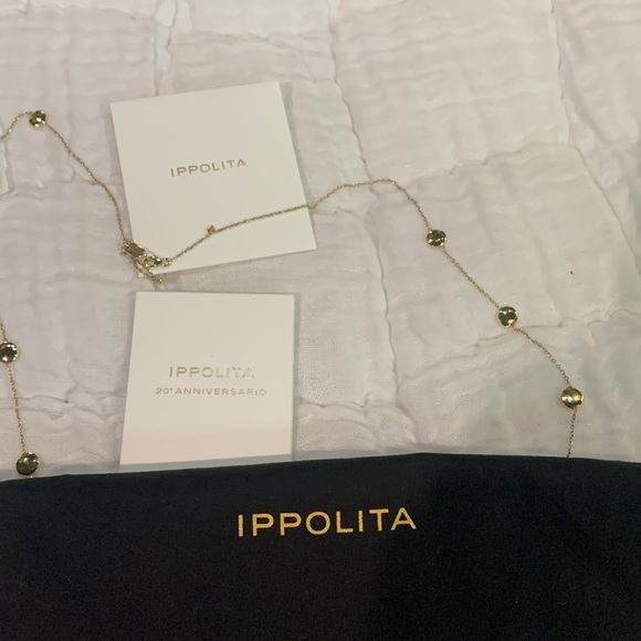 NWOT Ippolita Long hammered necklace in 18K gold - Picture 5 of 6